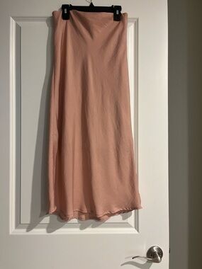 a new day Blush Pink Slip Maxi Skirt